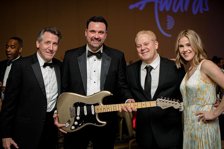 RTDNA First Amendment Awards Guitar winner